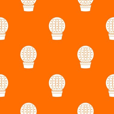 Echinocactus desen vektör turuncu