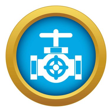 Vanalar simgesi mavi vektör izole boru