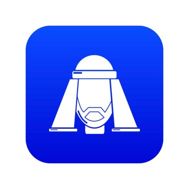 Adam mısır simgesi mavi vektör