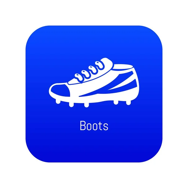 Football boots icon blue vector — Stock Vector
