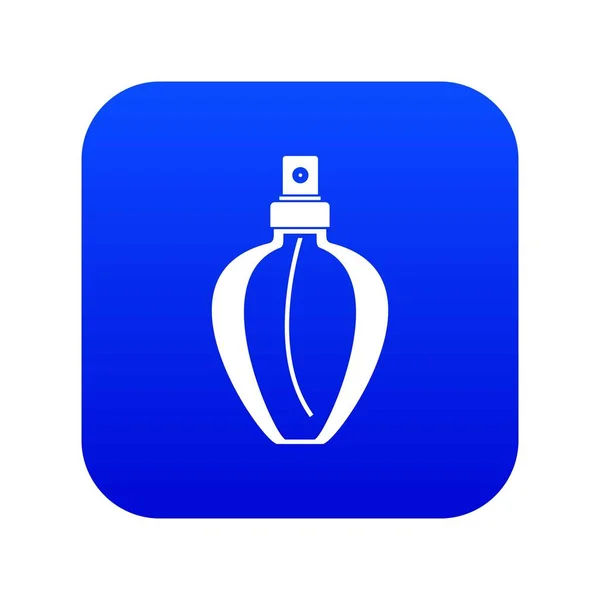 Icono de la botella de perfume azul digital — Archivo Imágenes Vectoriales