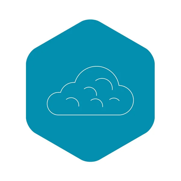 Reainy cloud icon, outline style — стоковый вектор