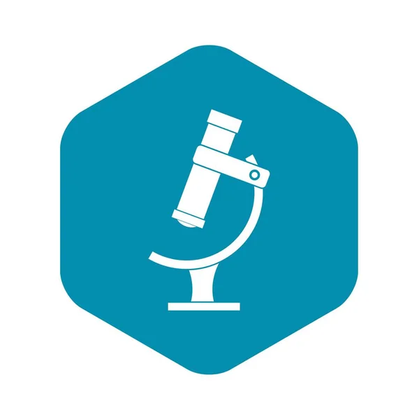 Microscope icon, simple style — Stock Vector
