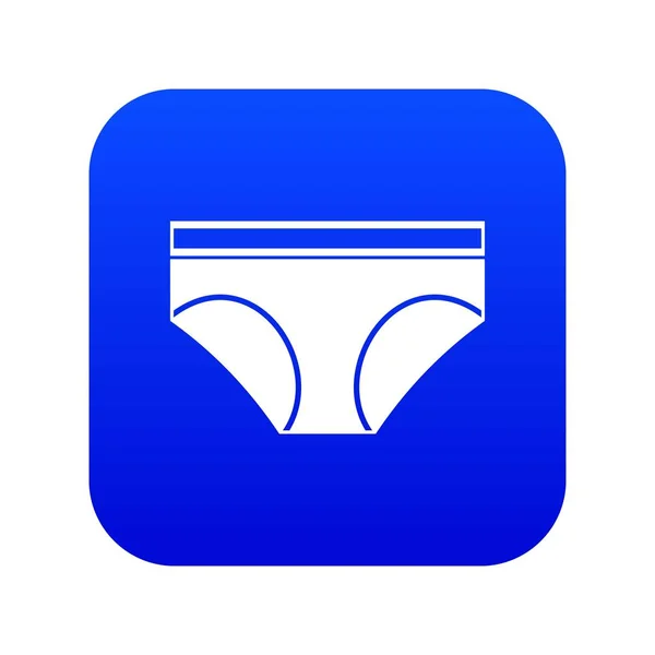 Woman underwear panties icon digital blue — Stok Vektör