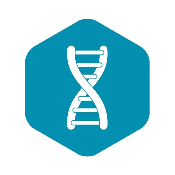 DNA iplikçik simgesi, basit tarzı — Stok Vektör