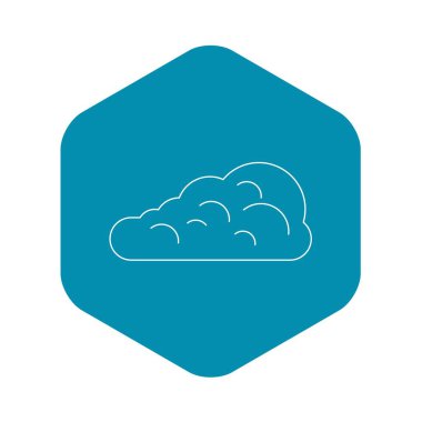 Kümülüs bulut simgesi, anahat stili