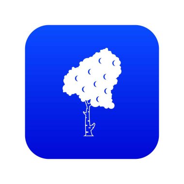 Huş simgesi dijital mavi