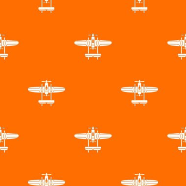 Düzlem deseni vektör turuncu