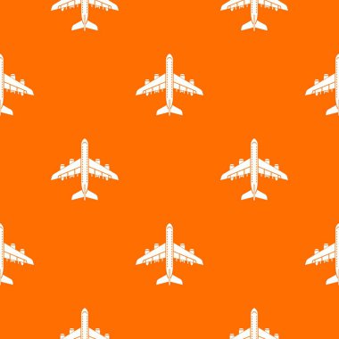 Düzlem deseni vektör turuncu
