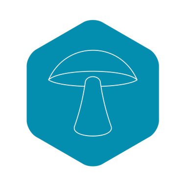 Huş mantar simgesi, anahat stili