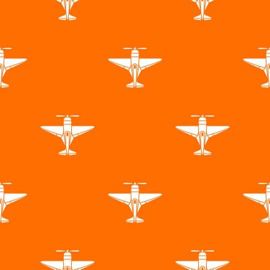 Küçük düzlem deseni vektör turuncu