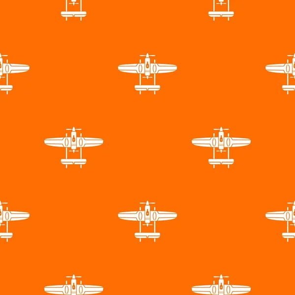 Oranye vektor pola pesawat - Stok Vektor