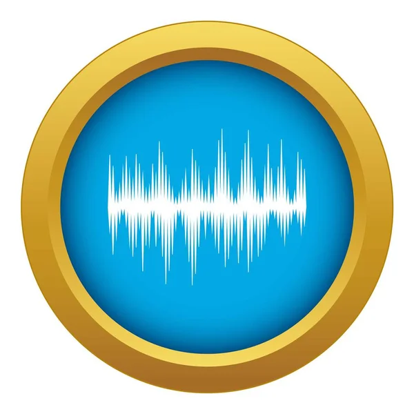 Audio digital equalizer technology icon blue vector isolated — Stock Vector