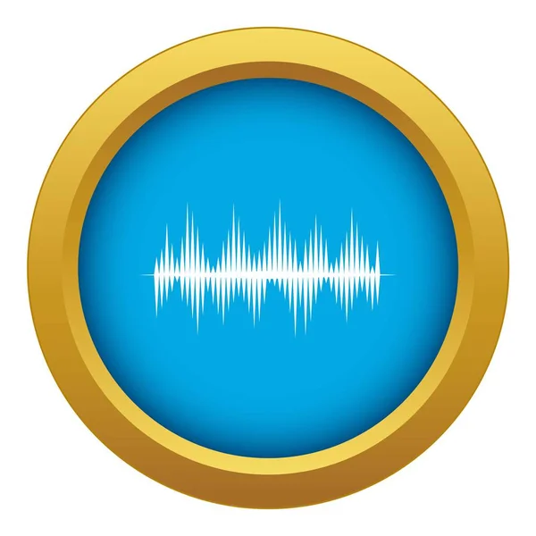 Audio digital equalizer technology icon blue vector isolated — Stock Vector