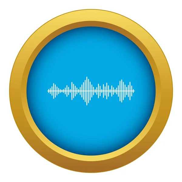 Musical pulse icon blue vector isolated — Stock Vector