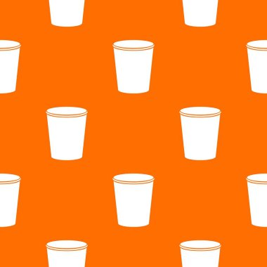 Dustbin desen vektör turuncu