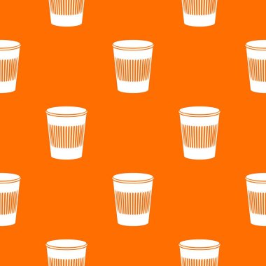 Çöp kutusu desen vektör turuncu