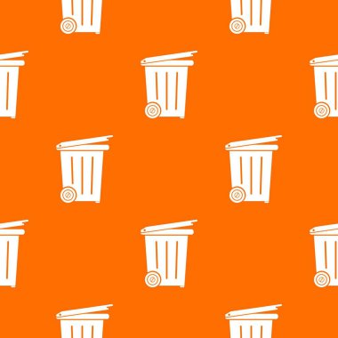 Wheel container pattern vector orange