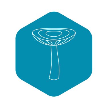 Mantar sade kutsal kişilerin resmi, anahat stili