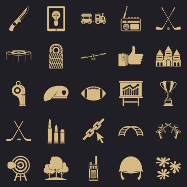 Hedef Icons set, basit tarzı