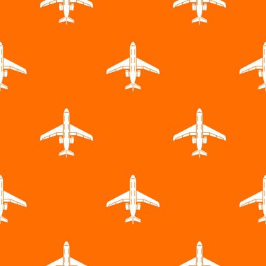 Yolcu uçağı desen vektör turuncu