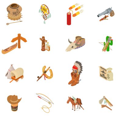 Injun simgeleri seti, biyometrik stil