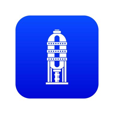 Yağ depolama simgesi dijital mavi için kapasite