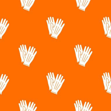 Eldiven desen vektör turuncu