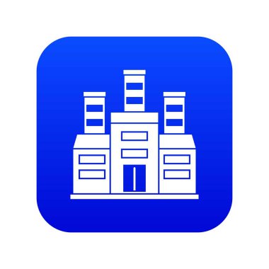 Rafineri simgesi dijital mavi