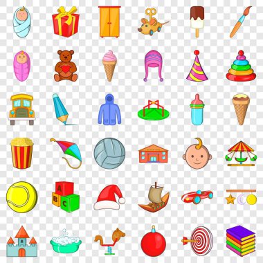 Swing simgeler ayarla, tarzı çizgi film