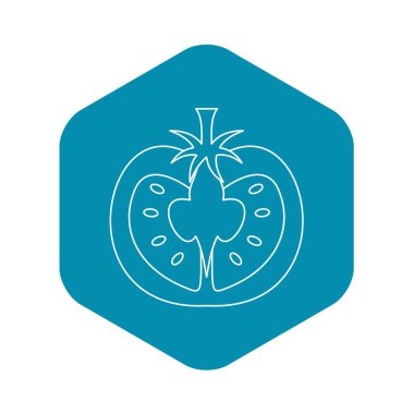 Domates simgesi, anahat stili