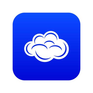 Internet bulut simgesi mavi vektör