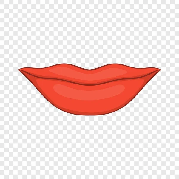 Icône des lèvres, style dessin animé — Image vectorielle
