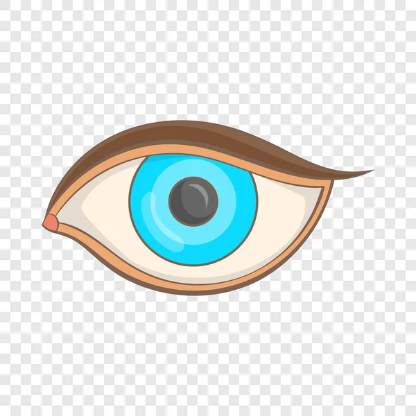 Ícone do olho, estilo dos desenhos animados — Vetor de Stock