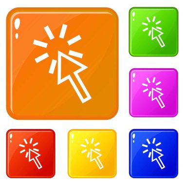 Simgeleri ayarla vektör rengini tıklatın