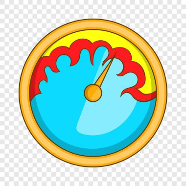 Özel hız göstergesi simgesi, karikatür tarzı