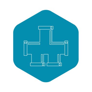 Boru bağlantı simgesi, anahat stili