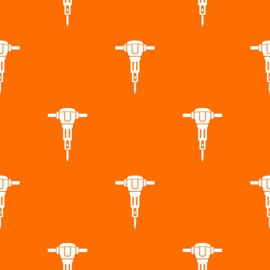 Jackhammer desen vektör turuncu