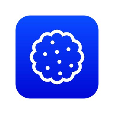 Çerezler simgesi dijital mavi