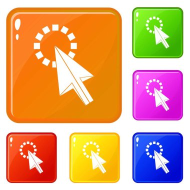 Simgeleri ayarla vektör rengini tıklatın