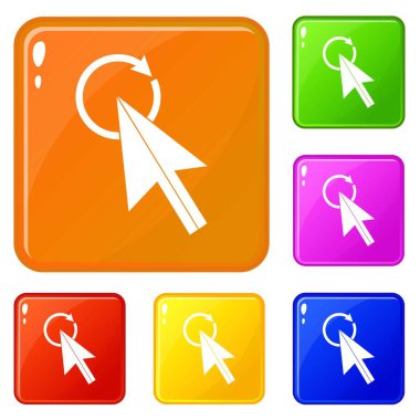 Simgeleri ayarla vektör rengini tıklatın