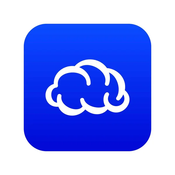 Communication cloud icon blue vector — Stock Vector