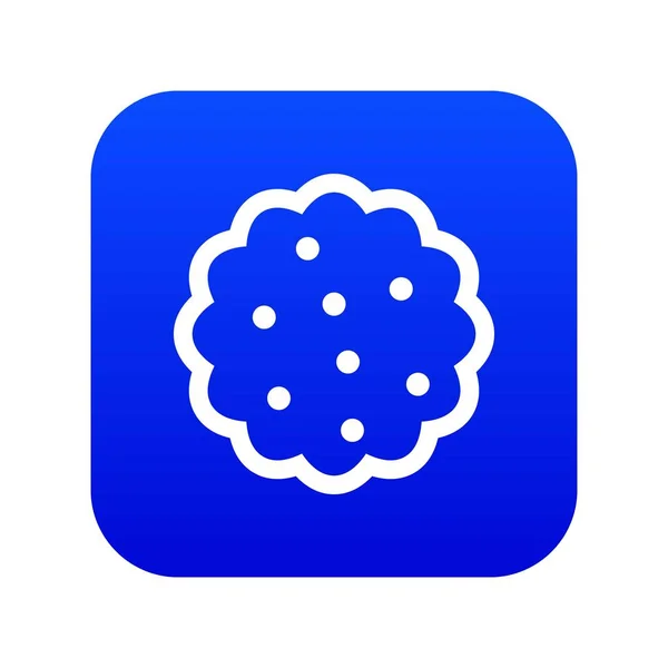 Icono de cookies azul digital — Archivo Imágenes Vectoriales