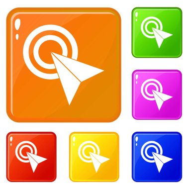 Simgeleri ayarla vektör rengini tıklatın