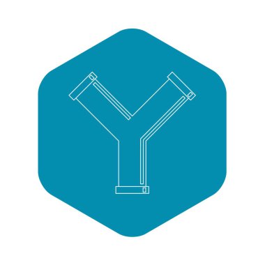 Endüstriyel boru Alfabe harf Y simgesini