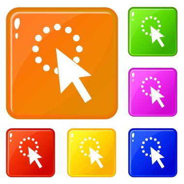 Simgeleri ayarla vektör rengini tıklatın