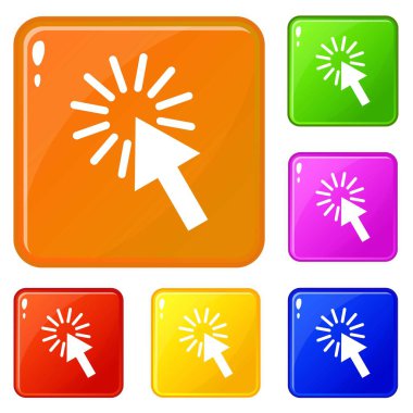 Simgeleri ayarla vektör rengini tıklatın