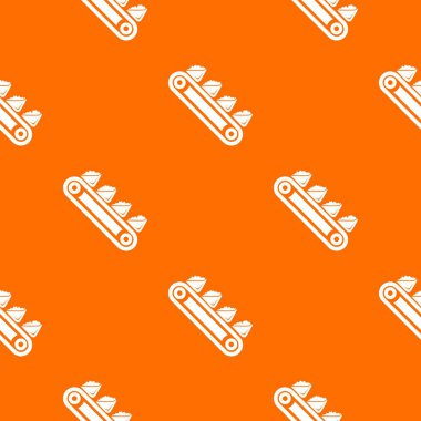 Mayın ekipmanları desen vektör turuncu