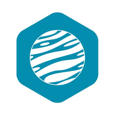 Büyük gezegen simgesi, basit tarzı