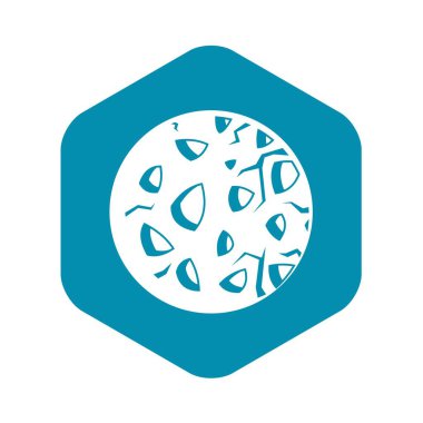 Kayalık gezegenin kutsal kişilerin resmi, basit tarzı